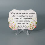 Martisor lemn cu magnet, Print UV