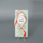 Martisor din lemn cu print UV 4,5 cm, Bunica
