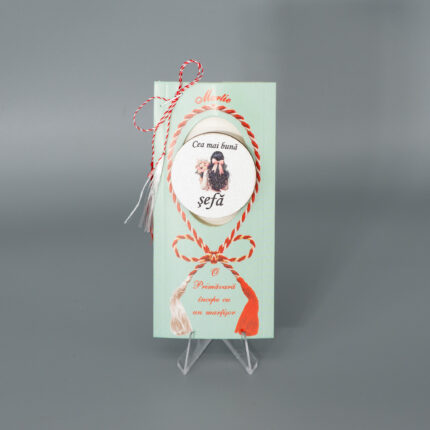 Martisor din lemn cu print UV 4,5 cm, Sefa