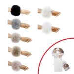 Manșete pufoase cu blăniță, disponibile în diverse culori