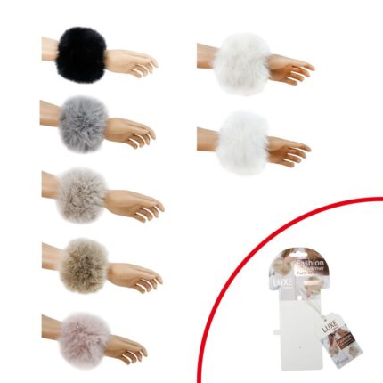 Manșete pufoase cu blăniță, disponibile în diverse culori