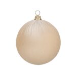 Glob din catifea crem, 10 cm 