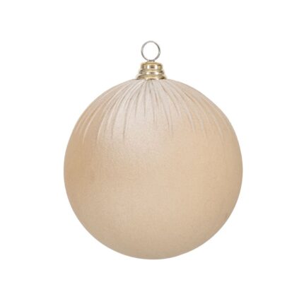 Glob din catifea crem, 10 cm 