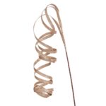 Crenguță decorativă cu glitter auriu, 114 cm