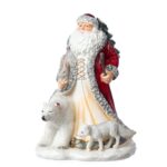 Set 12 Moș Crăciun en gros înconjurat de animalele pădurii