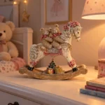 Decorațiune Crăciun Ursuleți pe balansoar, 21 cm - imagine 3